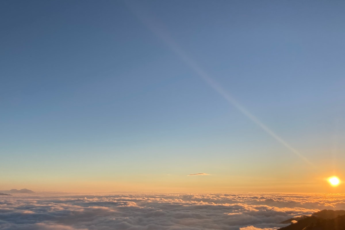 Sunset at Taiwan's most beautiful highway